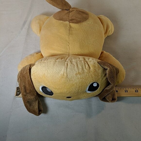 Gitzy Plush Dog Stuffed Toy Animal 12" Flat Tan Brown Puppy - Picture 11 of 11